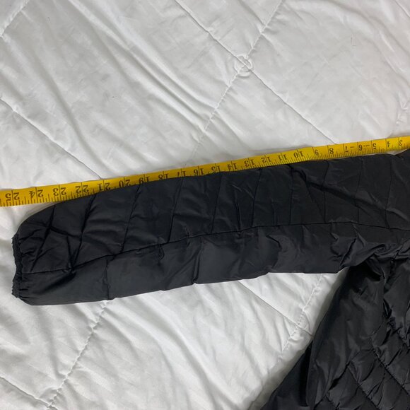 Puma Women’s Black Quilted Hooded Jacket – Size Small – Classic Athletic Style - Picture 11 of 14